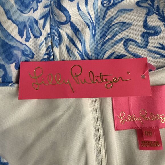 Lilly Pulitzer Women's Size 00 Aqua Longue Engineered Sammi Romper NWT - Picture 6 of 8